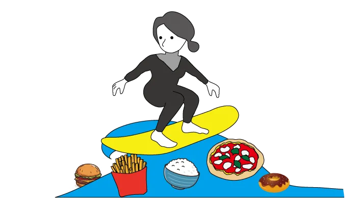 過食衝動に耐える、やり過ごす方法